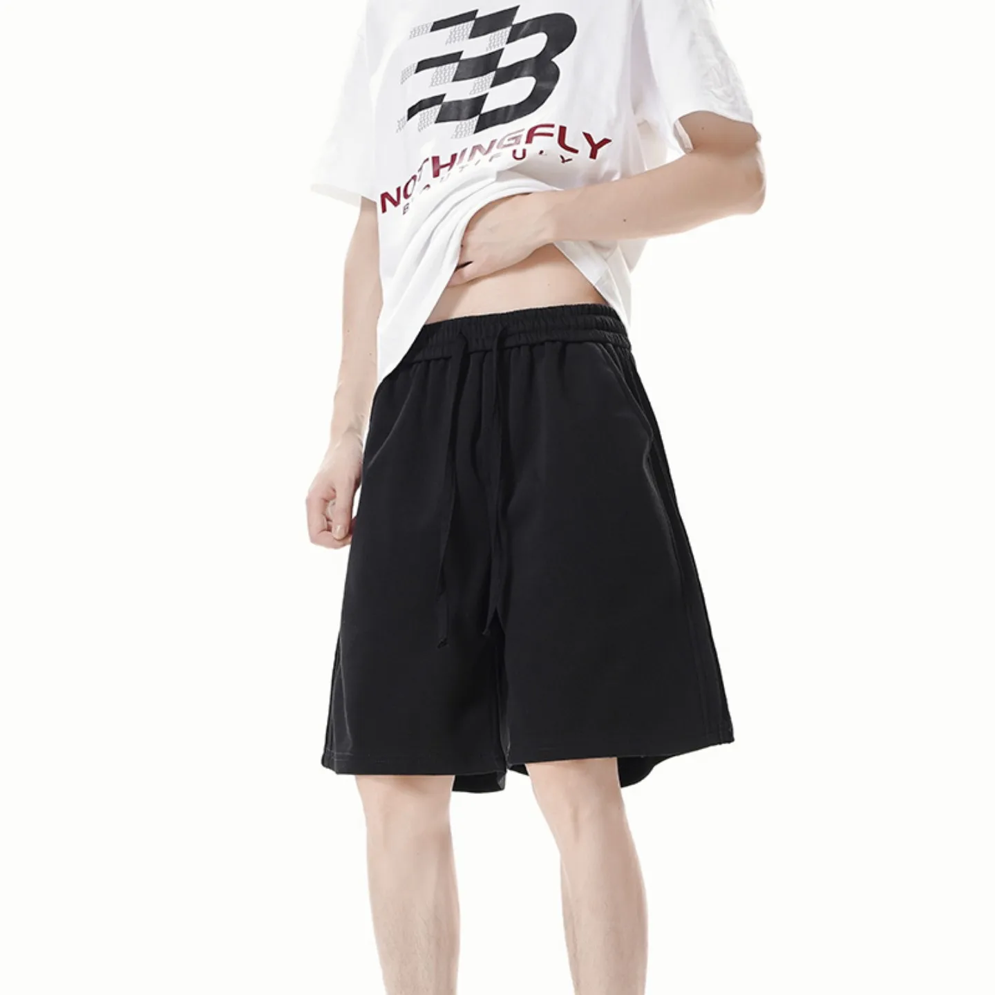 

Мужская спортивная тонкая, Qui Dry Cooling, сложенная, свободная, с широкой драпировкой, повседневная, летняя, модная, брендовая, дышащая, обычная, тонкая