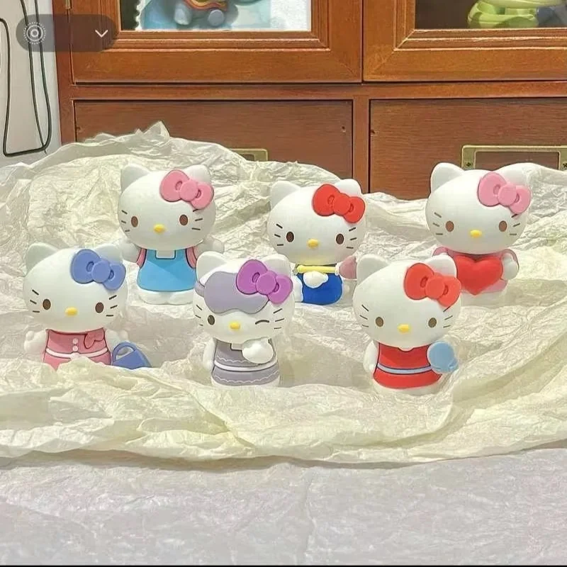 

New Product In Stock Love Kt Cat Cute Girl Heart Blind Box Handmade Toy Desktop Decoration Birthday Surprise Gift Collection