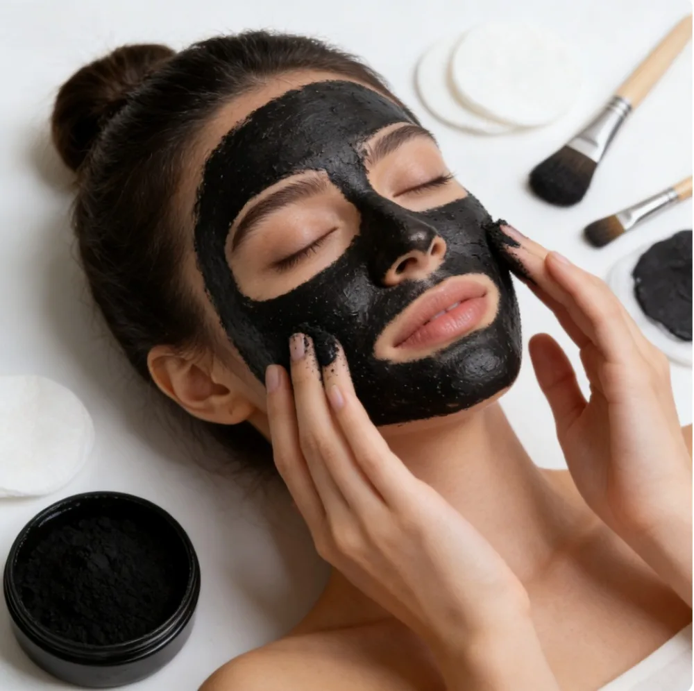 Bamboo Charcoal Powder Black Color Materials For Skin Care Makeup Handmade Soap Powder