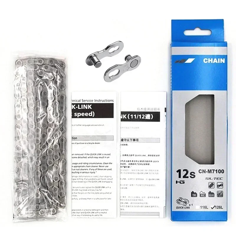 Driving Spare Parts Road Bike Chains M8100 M7100 12 Speed MTB Bike Chains For Current 12v MTB Road 126L Bike Chains