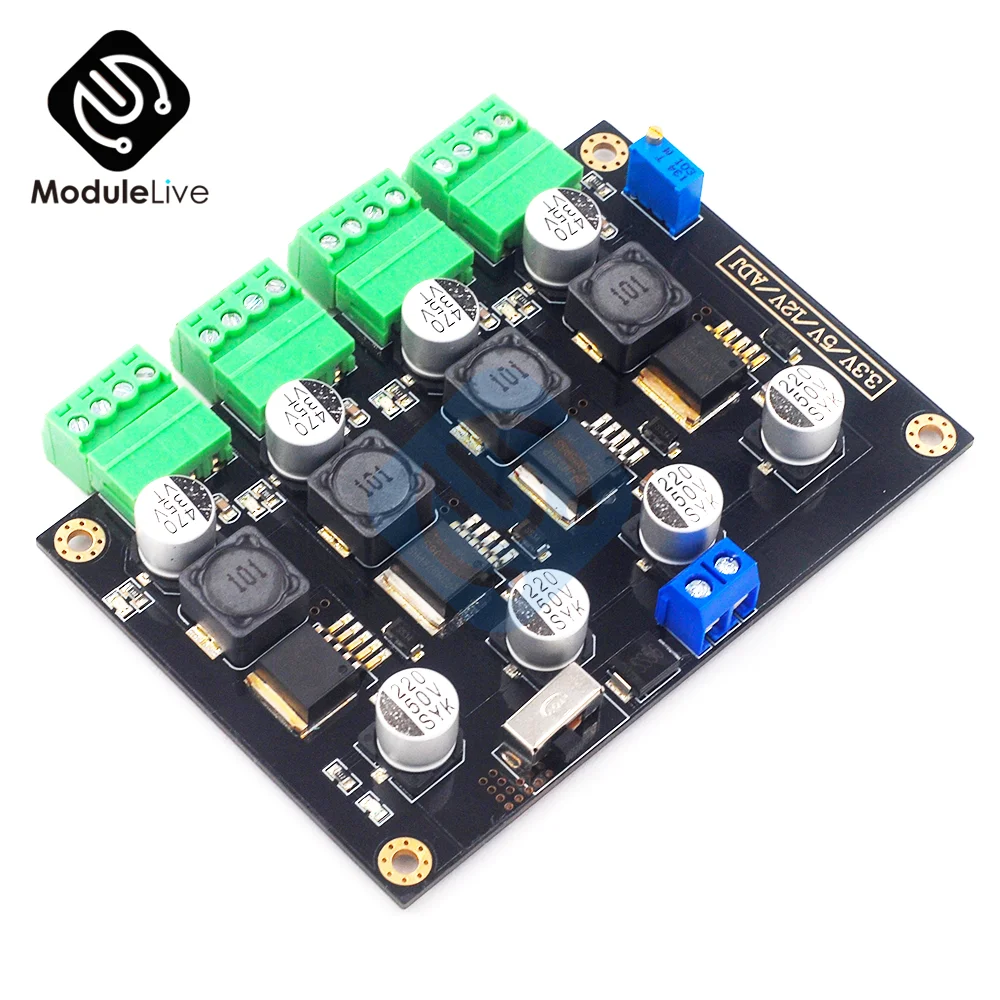 LM2596 multi-channel Multiplex Switching Power Supply 3.3V 5V 12V ADJ Adjustable Voltage Output Power Supply Module for Student