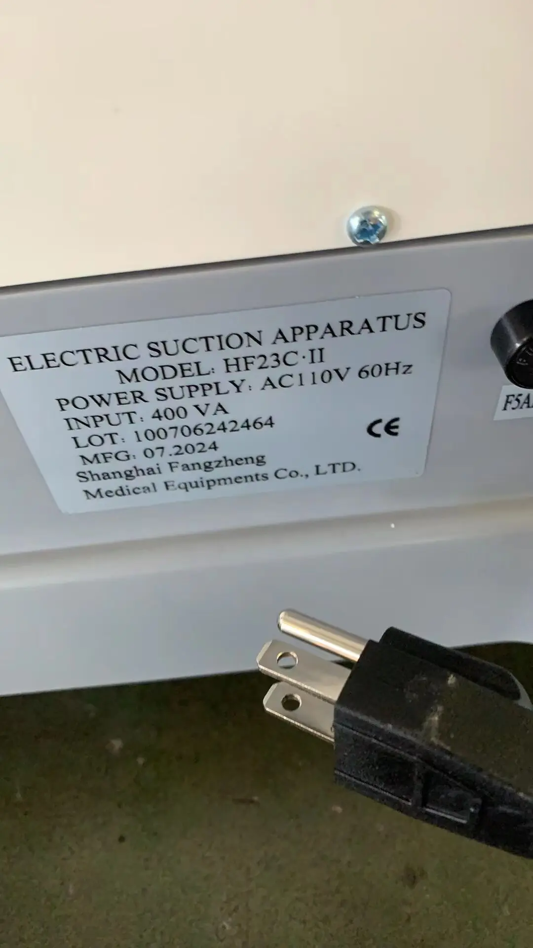 Medical Suction Machine Plastic Bottle 2L Electric Surgical Suction Machine Price