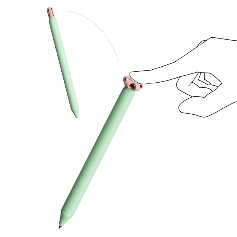 4 قطعة قلم جل قابل للسحب على شكل زهرة قلم جل قابل للسحب قلم كتابة مضحك للطلاب البالغين لكتابة يوميات الملاحظات