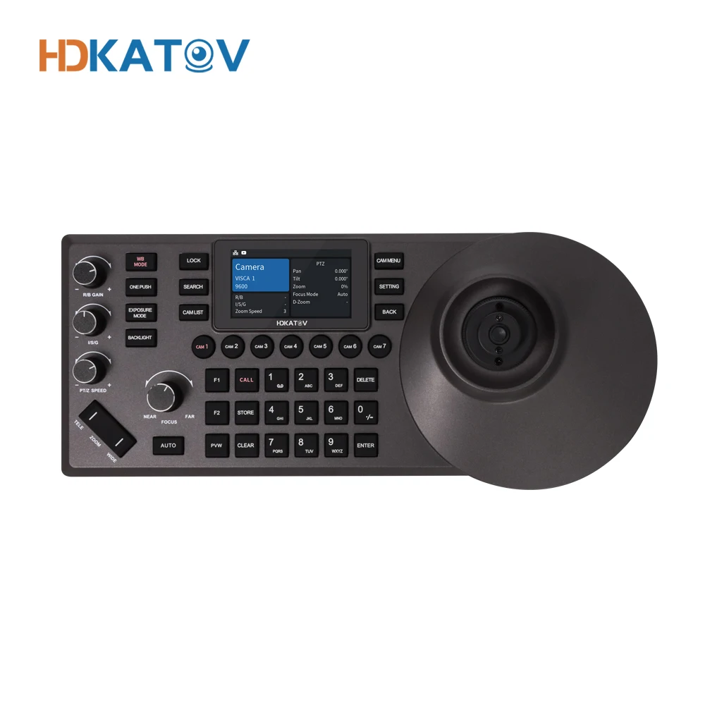 

KATO CCTV PTZ remote controller Keyboard for AHD&Analog Speed Dome Camera 3-Axis joystick keyboard