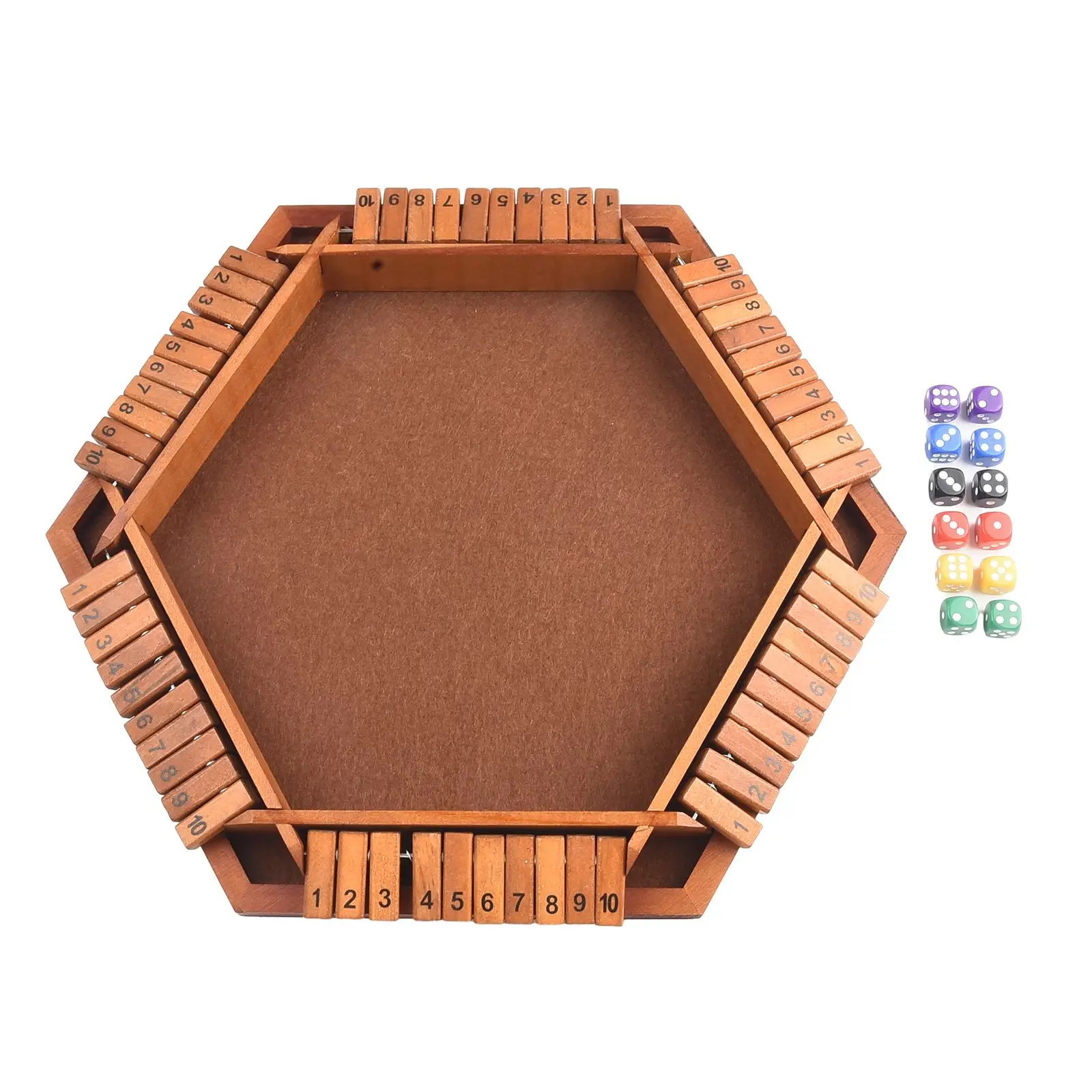 

Dice Game Shut The Box Table Math Game Home Party Tabletop With 16 Dice Classics Family For Kids Adults Druable