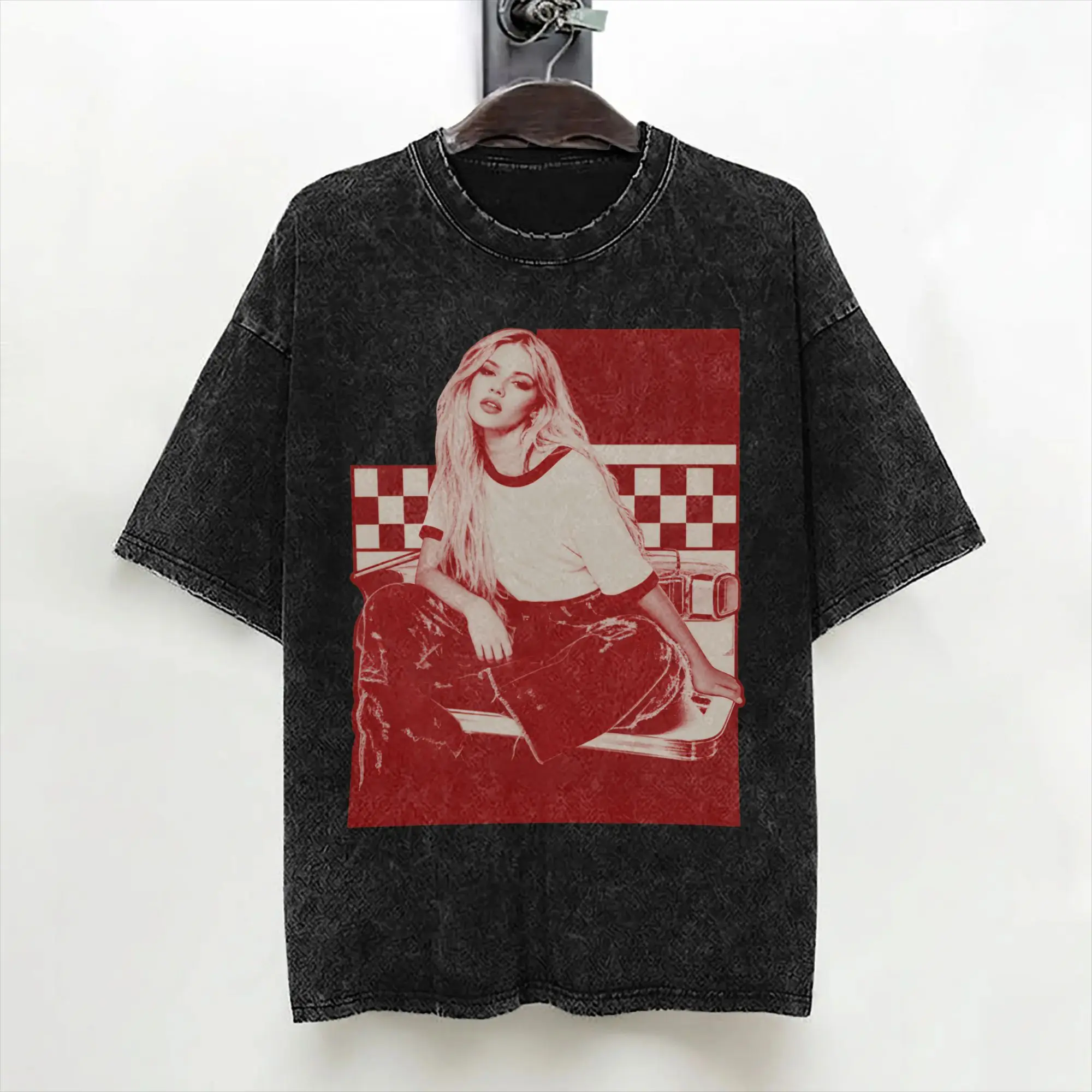 F-Freya Skye Singer T Shirts Washed Short Sleeve Oversize T-Shirt  Novelty for Men Women Streetwear Graphic Tee Shirt