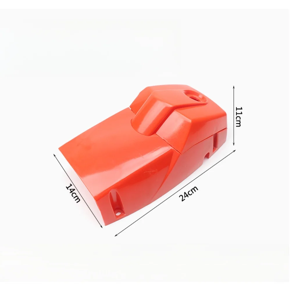 Fuel-Powered Saw Cover And Air Filter Case Assembly Compatible With 43 45 52 58 59 Models, Red Plastic Cylinder Housing Replacem