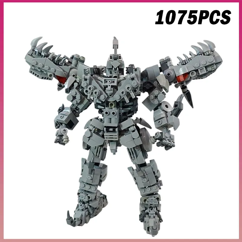 1075PCS NEUE Transforming Roboter Schlacht Mecha Action-figuren Technische Modell Bausteine Ziegel Kreative Montage Spielzeug Junge Geschenk