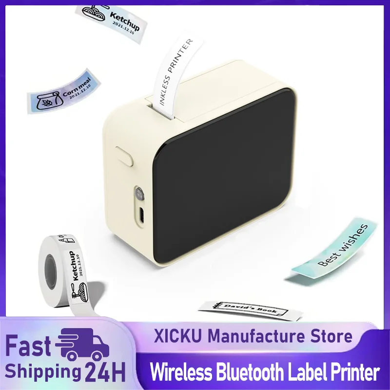 

Wireless Bluetooth Label Printer Portable Thermal Printer Marklife P15 Inkless Labeling Machine Mini Label Maker P15 Sticker