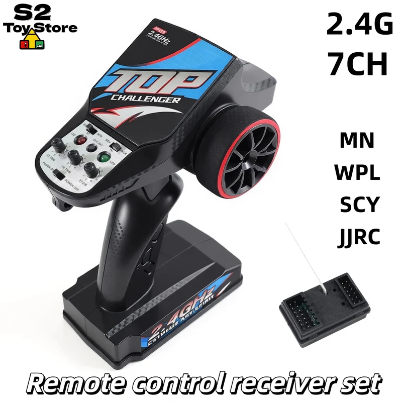 

Top Challenger 2.4GHz 7 Channel RC Transmitter And Receiver Set For MN WPL SCY JJRC RC Car Truck Crawler Model Hobbyists