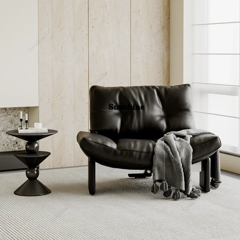 

Nordic Wooden Living Room Chairs Fabric Cushion Lazy Lounge Living Room Chairs Reading Design Cadeira Furniture For Home FT