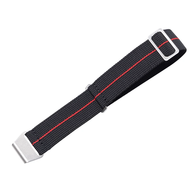 60s French Troops Parachute Bag Elastic Watch Strap 18 20mm 22mm Nylon Watchbands Man's Universal Ballistic Fabric Wristband