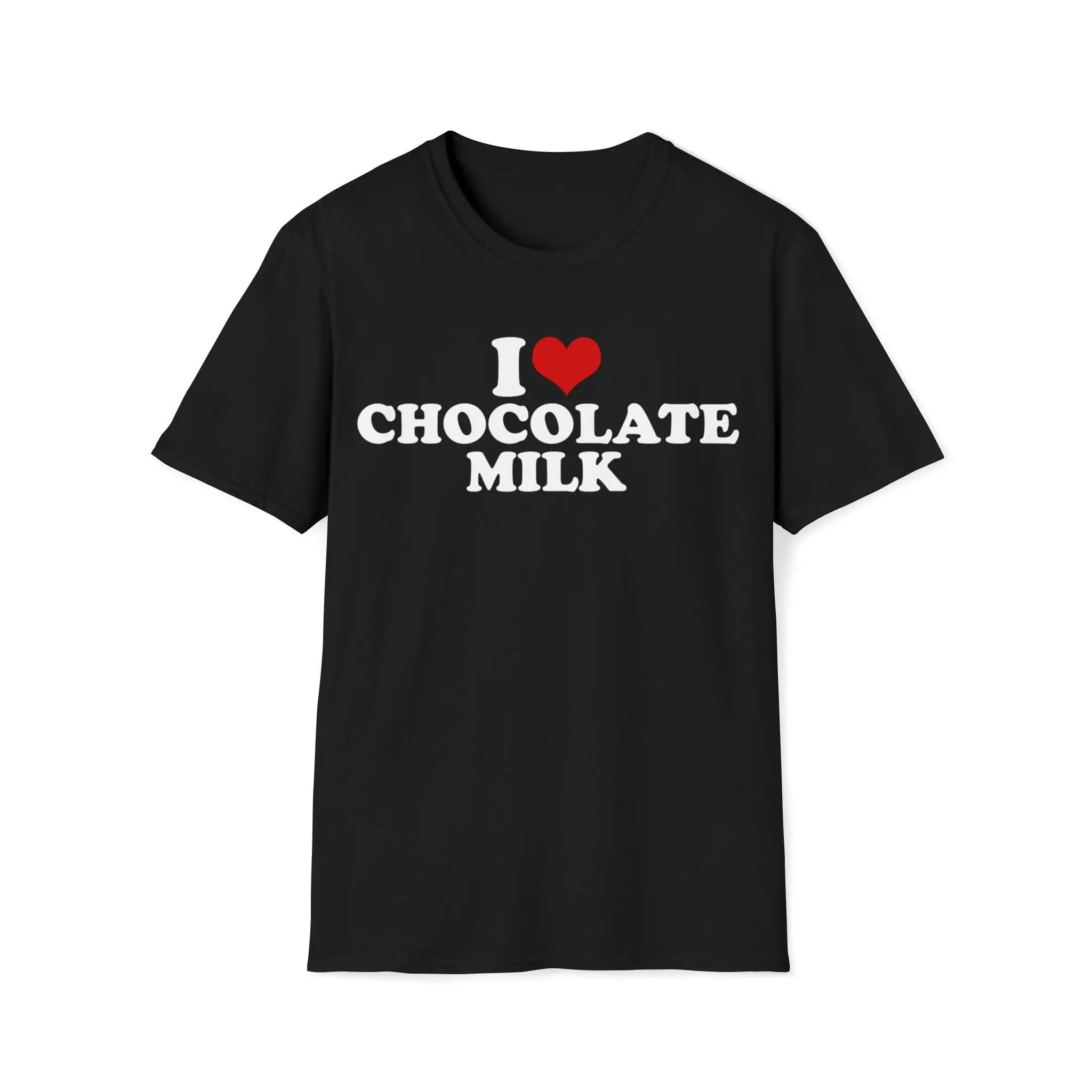 I Love Chocolate Milk Cute Heart Design T Shirt