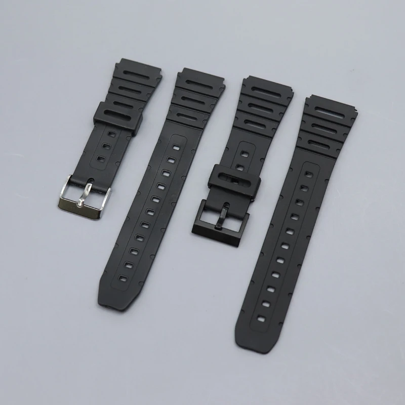 Silicone Watch Strap Watchband for Casio W-720 W-722 W-741 WL-100 CA-53 CA-61 Watch Accessories 20mm Women Men Bracelet