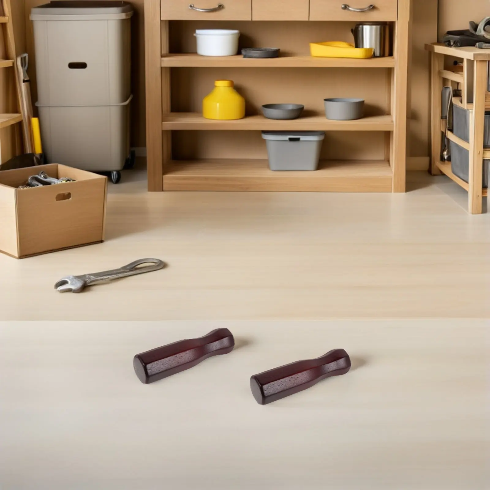 

3 шт. сменных ручек для настольного футбола, из массива дерева, восьмиугольный дизайн, для рукояток футбольных машин, 4,91 дюйма