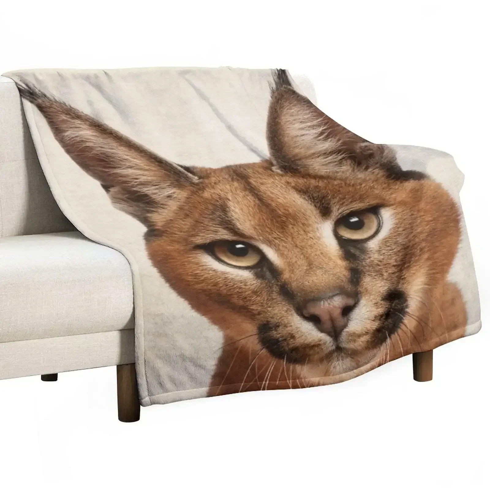 

Caracal Cat Art, Savanna Animal Portrait Throw Blanket christmas decoration Luxury Designer Luxury Throw Blankets