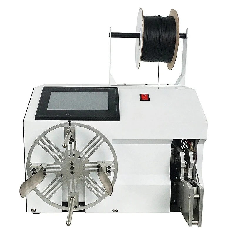 

220V/110V PLC Control Wire Cable Coiling Twist Tie Tying Machine