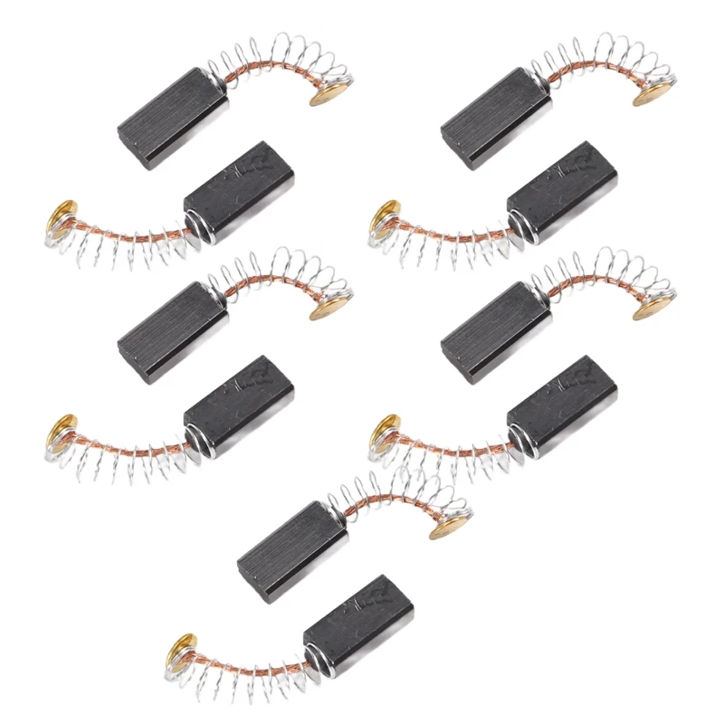 【Z66L】 10 أزواج من فرش الكربون بمحرك 12.7 × 5.5 × 4 مم للمثقاب الكهربائي