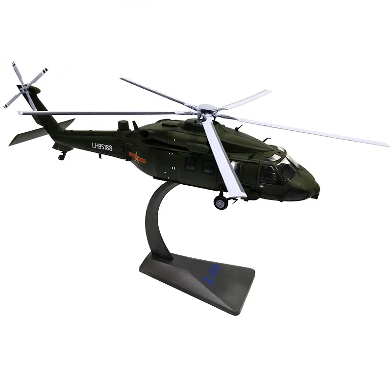 1/72 Scale Alloy Aircraft Chinese Air Force Helicopter Z-20 Fighter Z20 Children Kids Gift for Collection Home Decoration