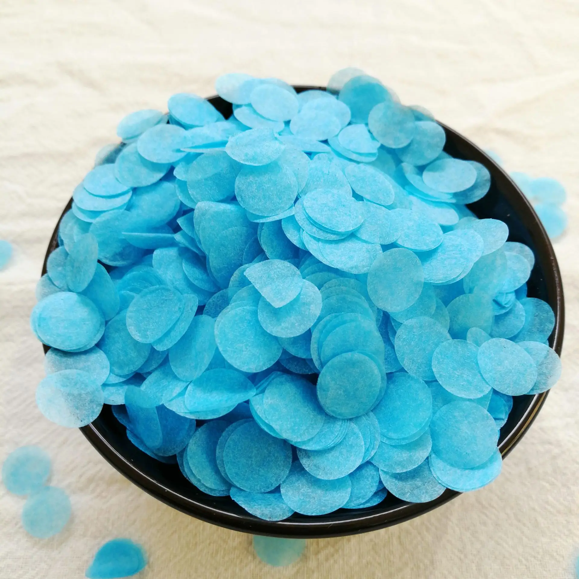 30g Confetti Colorful Tissue Paper Biodegradable Confetti Pink Circles Recyclable Birthday Wedding Red Blue Black