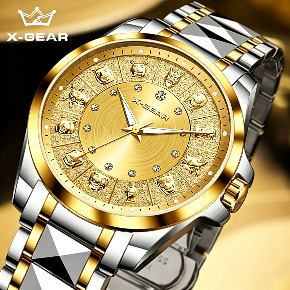 x-gear-fashion-luxury-business-men's-watch-stainless-steel-strap-waterproof-luminous-mechanical-movement-wristwatch-clock-gift