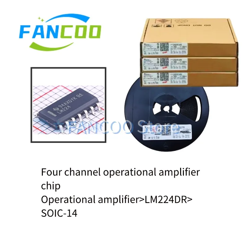Code de marquage d'origine, LM224DR, LM224, SOP-14, 10 pièces