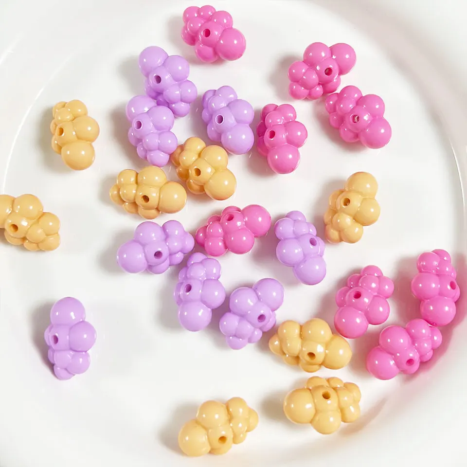Small Size Kawaii Cute Cloud Shape Beads Bracelet Art DIY Crafts Decorations Manicure Ornaments Lisa Phone Chain Jewelry Making