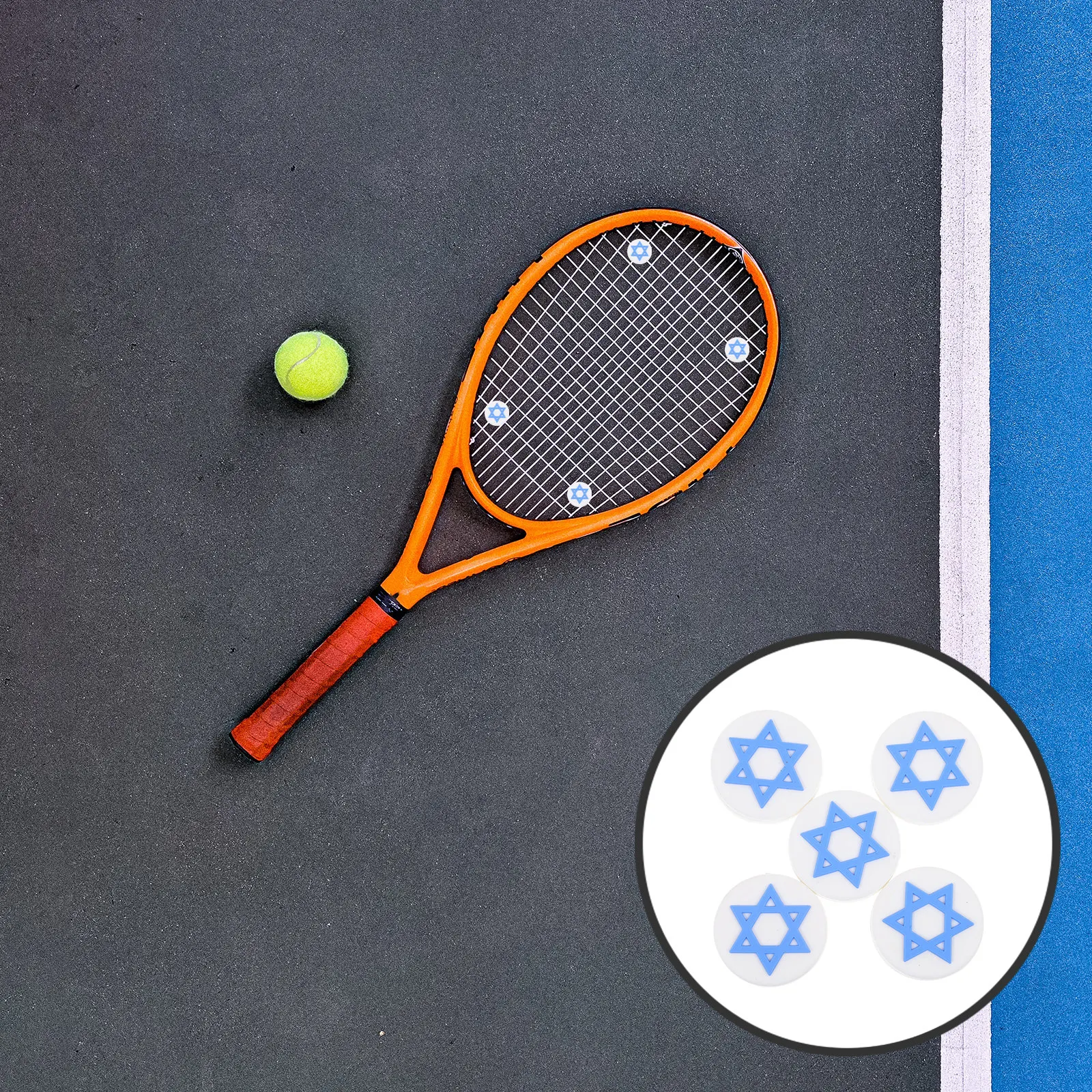 

5Pcs Silicone Tennis Dampener Racket Vibration Shock Absorber Cute Design Professional Tennis Accessory Vibration Dampener