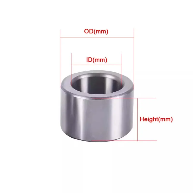 2Pcs Inside Diameter 17mm Bearing  Inner Guide Sleeve Bearing Steels Wear Resistant Bushing Steel Sleeve