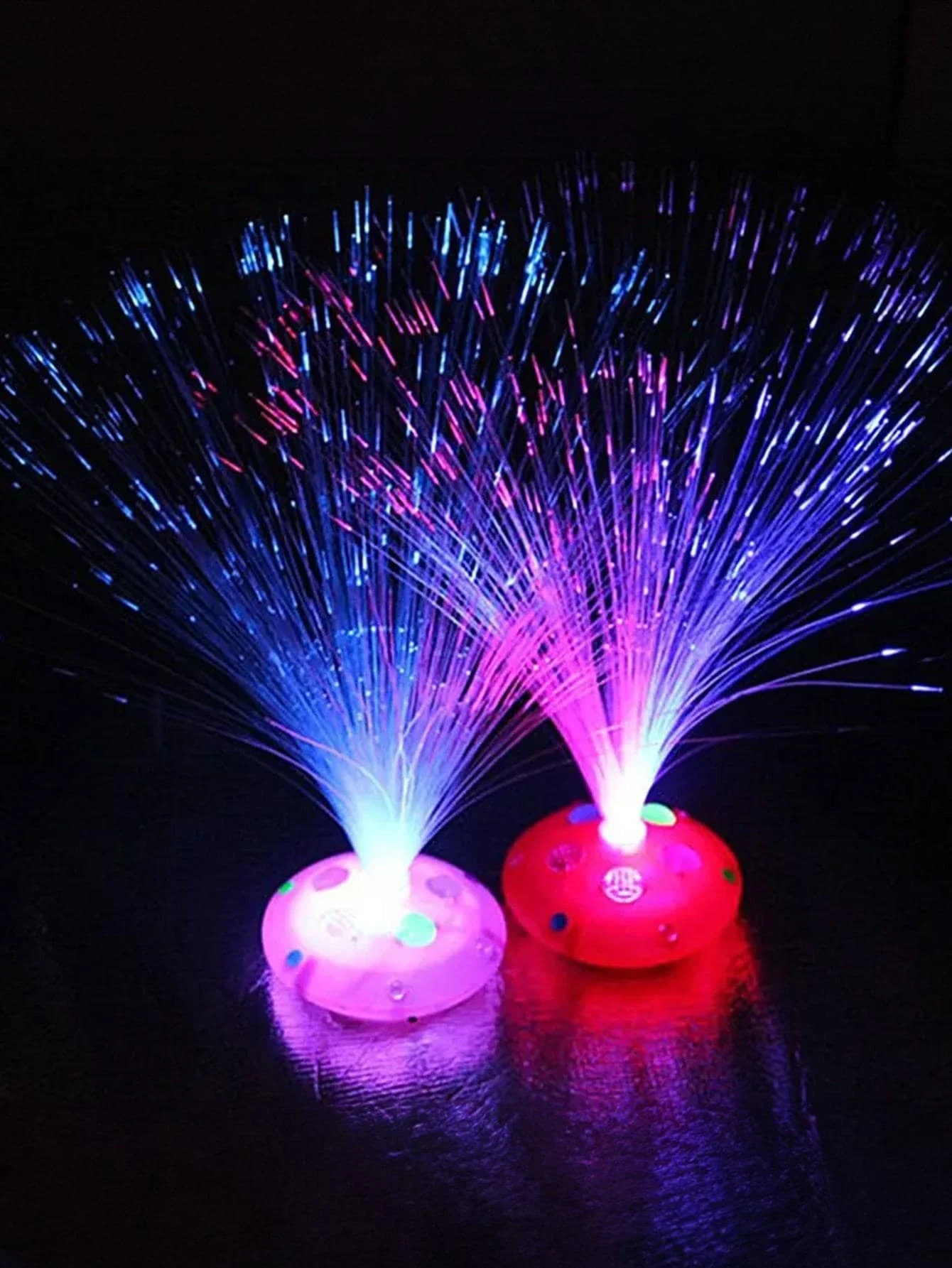 1pc Led Colorful Flashing Night Lamp Decorated With Starry Sky Pattern For Festival