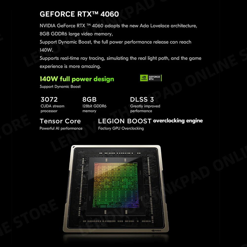 Игровой ноутбук Lenovo2023 Legion Y9000P, 13-й ноутбук Intel i9-13900HX/i7-13700HX/332G/1T SSD/NVIDIA RTX 4090/4080, 240 Гц, 16 дюймов