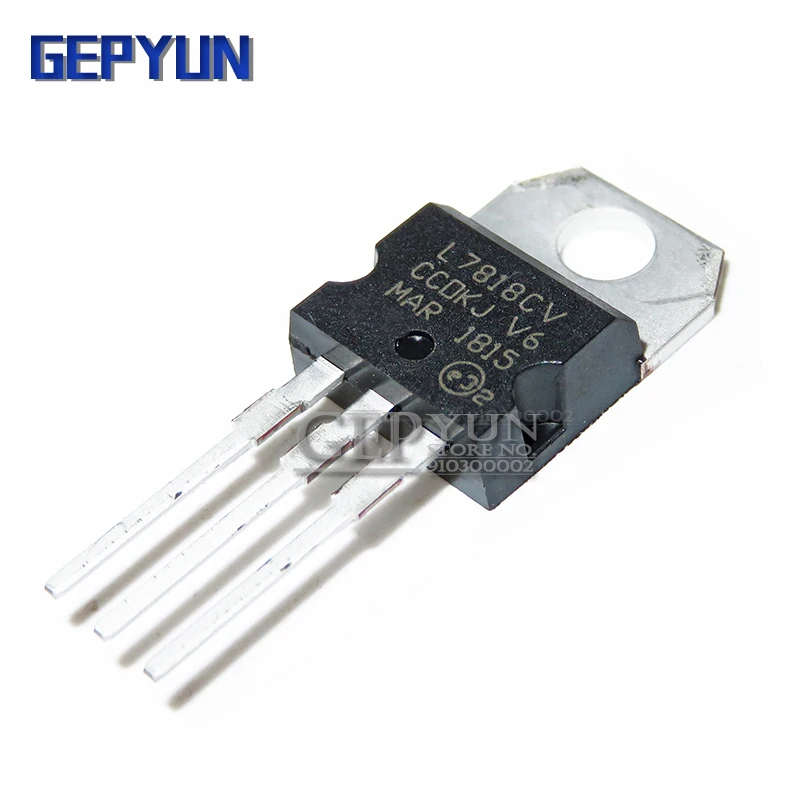 10PCS L7818CV L7818 TO-220 TO220 7818 LM7818 MC7818 stabilivolt voltage-regulator tube Gepyun