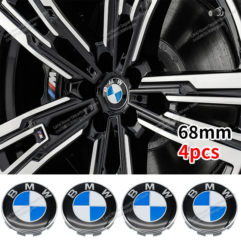 7pcs 82mm 74mm 45mm 56/68mm Original BMW Logo Car Front Bonnet Hood Rear Tail Trunk Wheel Hub Cap Emblem Badge For F30 F31 F11