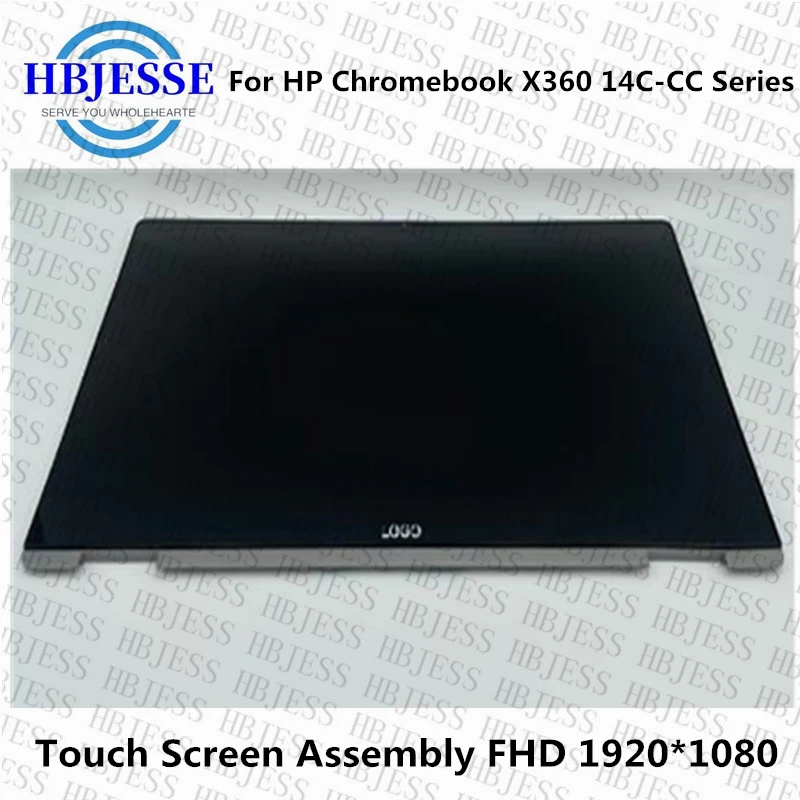Imagem -01 - Fhd Lcd Display Touch Screen Assembly para hp Chromebook X360 Série 14c-cc 14c-cc0060ng 14c-cc0010ca Nv140fhm-n4t V8.0 14
