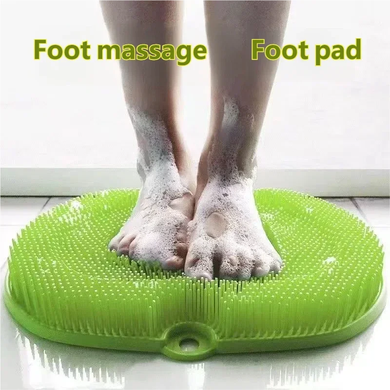 

Коврик для мытья ног для душа, коврик для мытья спины, отшелушивающий коврик для мытья ванны, настенные скользящие присоски для использования в чистящих средствах для мужчин и женщин