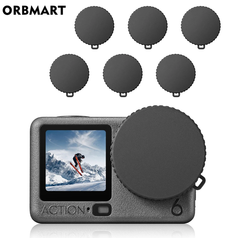 

For DJI Osmo Action 6 Silicone Lens Cap - Anti-Scratch Protective Cover, Soft Dustproof Camera Lens Protector Accessories