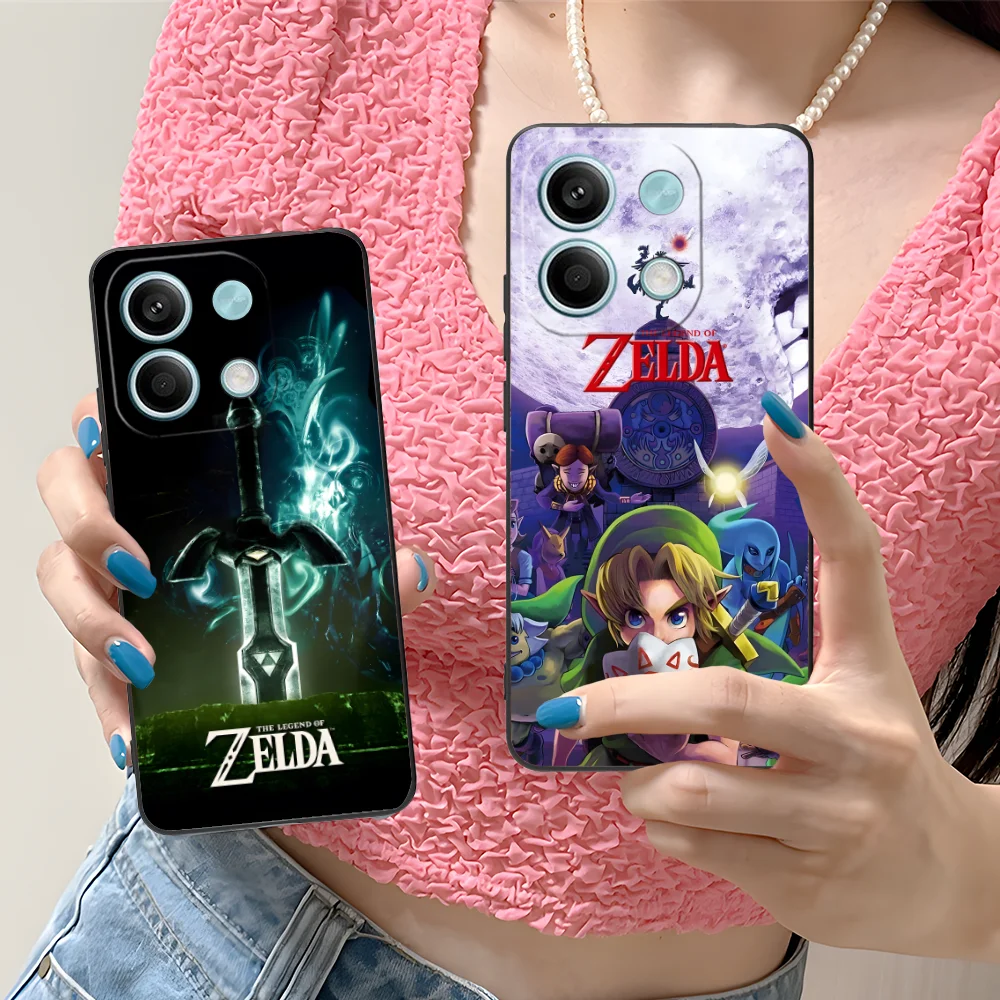 Mobile Z-Zeldas Phone Case for Xiaomi Redmi Note 13 12 11 10 9 8 7 6 S A Pro Lite Plus 5G Black Smartphone Cellphones Cover