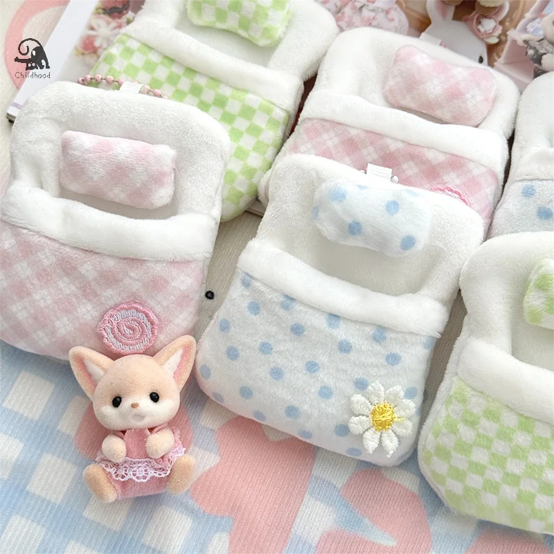 Porte-clés en peluche Anime Butter Bag, Mini sac de couchage, Everver Quilt, Pendentif sac à dos, Mignon, Animal, Quatre feuilles