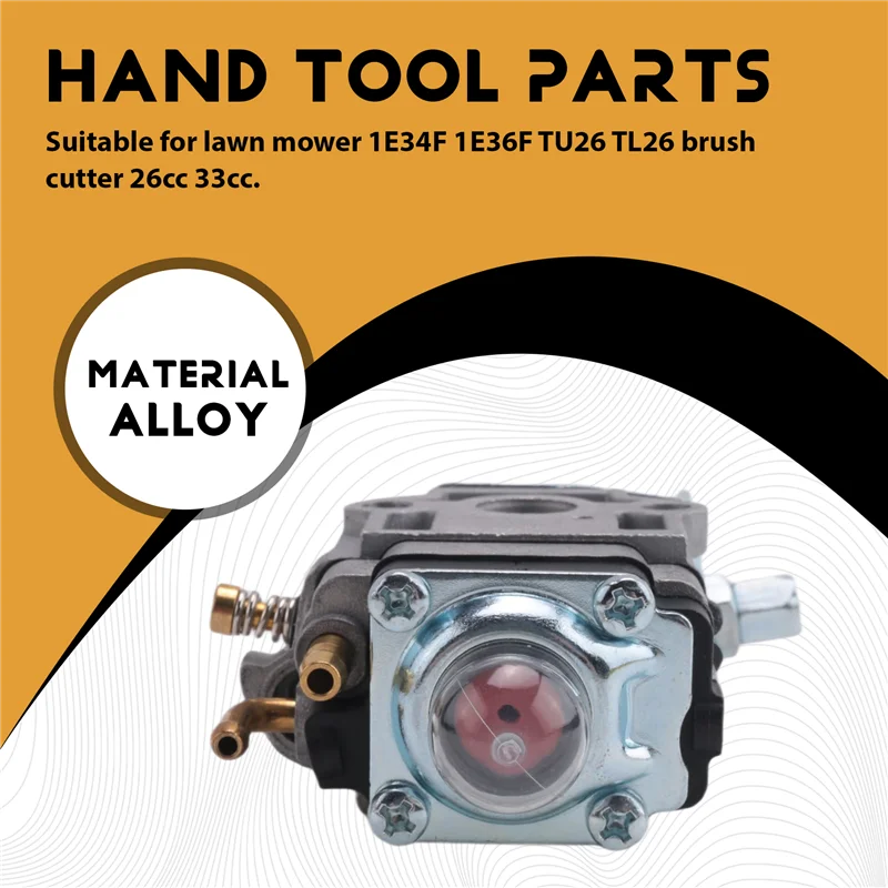 

Трендовый карбюратор 2025 года TL23 TL26 TU26 Карбюратор MP11 34 36F Подходит для газонокосилки WYJ 138