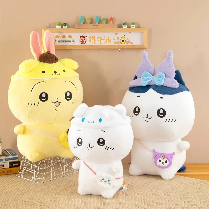 New Cartoon Sanrio Joint Chiikawa Pendant Doll Plush Doll Cute School Bag Pendant Couple School Bag Decoration Christmas gifts