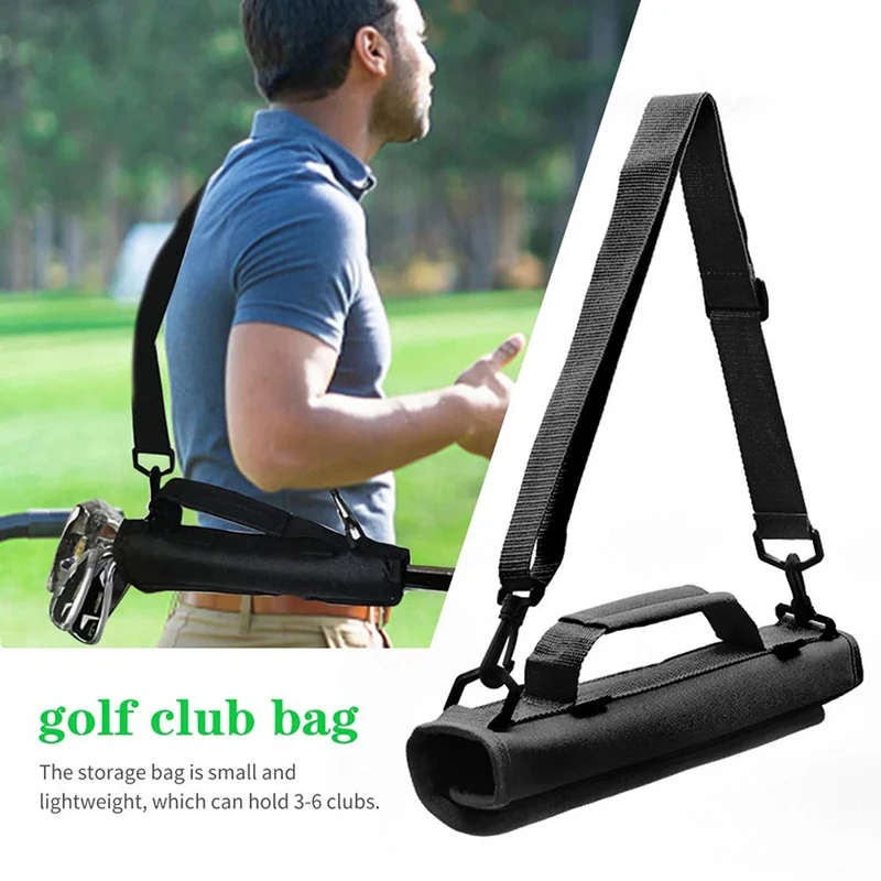 Mini bolsa de transporte de nailon para Golf, bolsa de viaje para rango de conducción, estuche de entrenamiento de Golf con correas de hombro ajustables, accesorios de Golf, 1 unidad