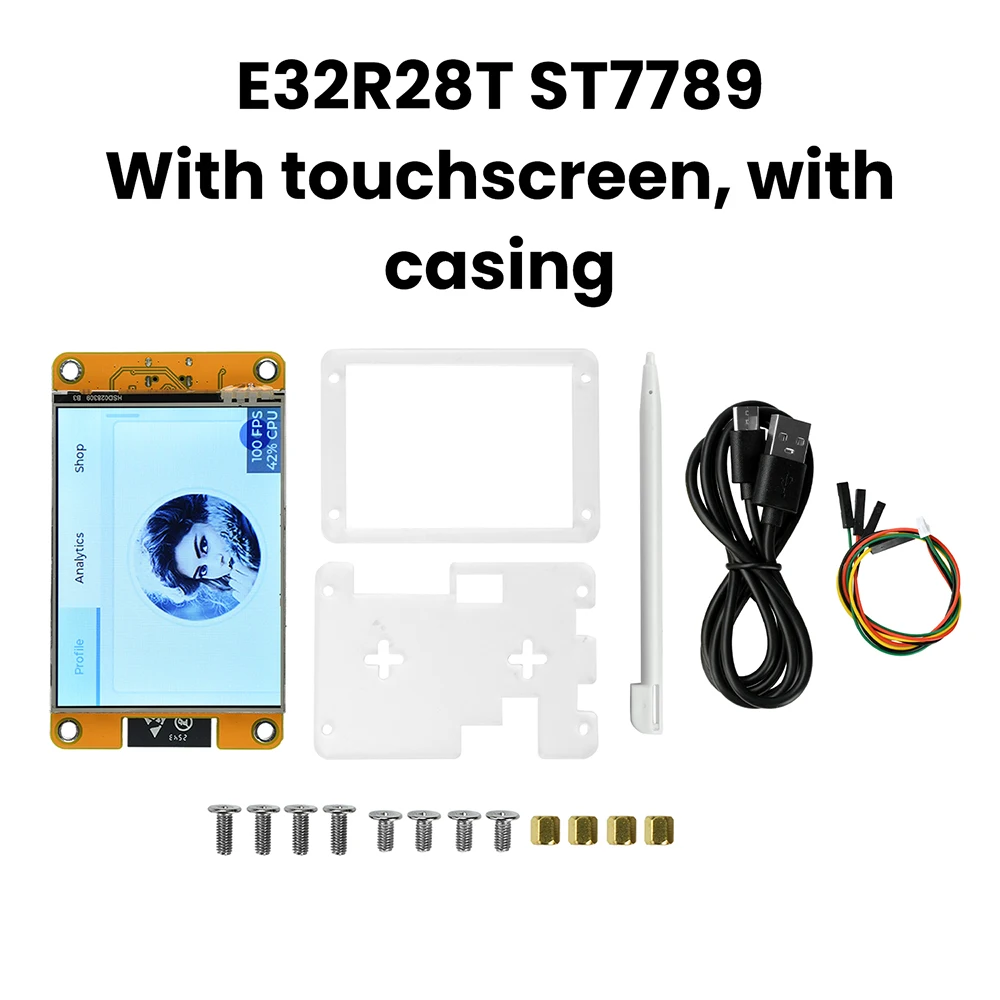 2.8 inch ESP32 WiFi Bluetooth Development Board ST7789 Driver 240x320 Intelligent Display Color Screen Onboard ESP32-32E Module