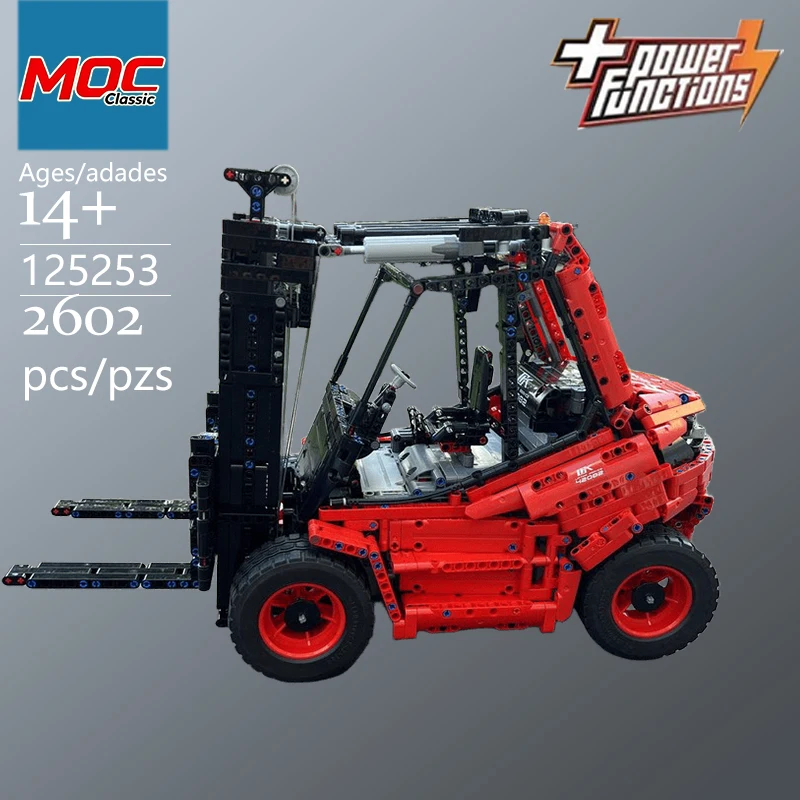 Specially Customized MOC Loader Forklift Building Block Model - Trendy Educational Toys - Casual Building Game Toy Holiday gifts