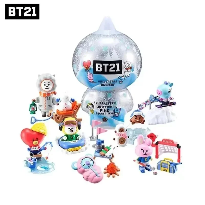 Kawaii BT21 Winter Series TATA KOYA Cute Cartoon Anime Children's Toy Collection Gift