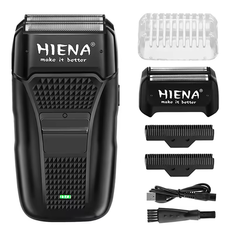 HIENA shaving machine men Electric shaver Hair clipper Rechargeable Metal Housing Pro Electric Shaver For Men Electric home - Image 8