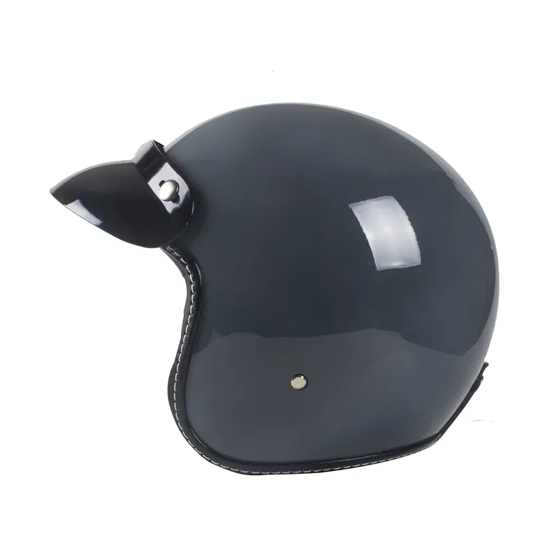 ECE Half-helmet Motorcycle Helmet Retro Vintage Motocross Helmet 3/4 Open Face Scooter Helmets Ece