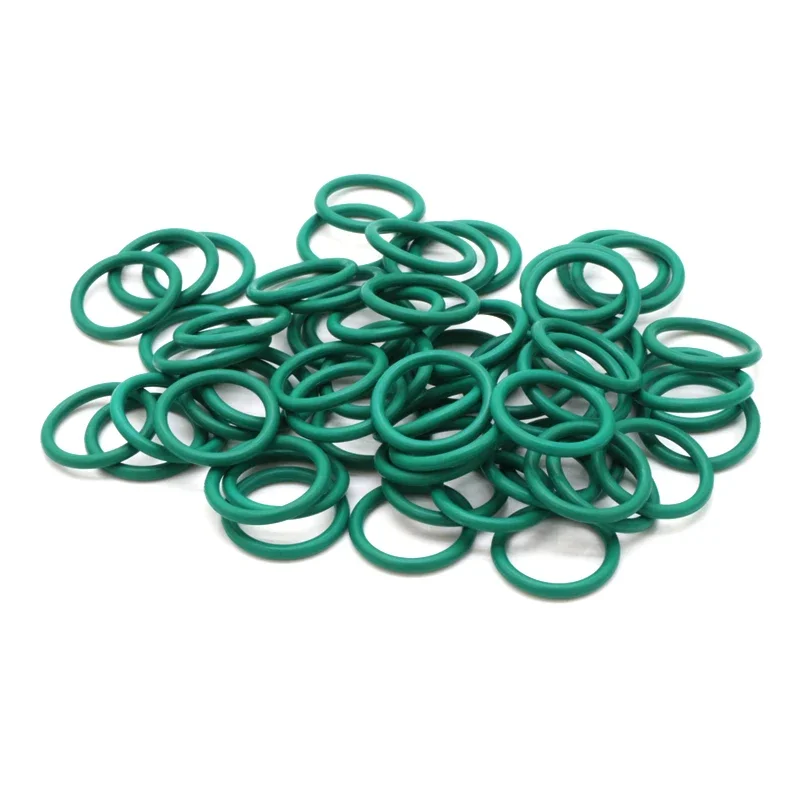 10 pz FKM O Ring CS 2mm OD 5 ~ 160mm Guarnizione di Tenuta Olio Isolante Resistenza Alle Alte Temperature Fluoro Gomma O Ring Verde