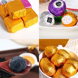 100Pcs 15x15cm Gold Aluminium Foil Wrapper Paper Wedding Chocolate Candy Wrapping Paper Sheets