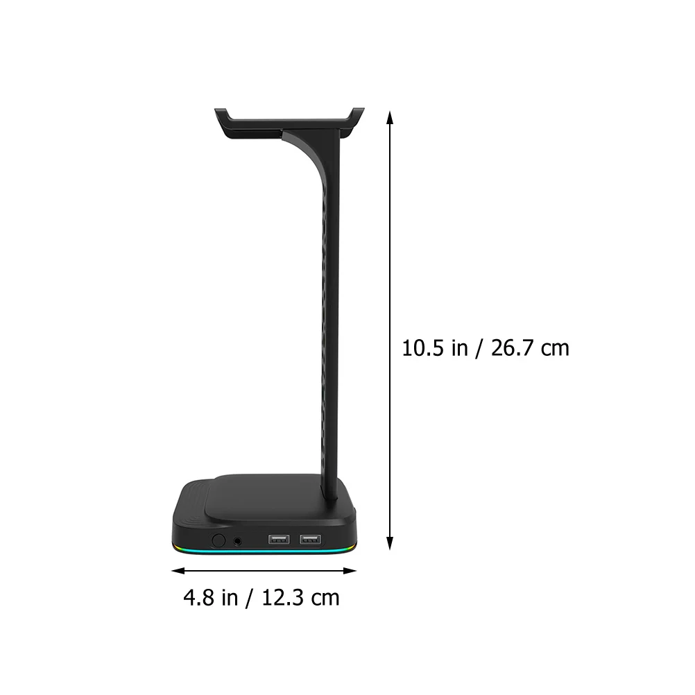 

Headphone Stand ABS RGB Light Gaming Desk Accessories USB Holder Large Headphones Stable Base Gift Boys Men Home Decor
