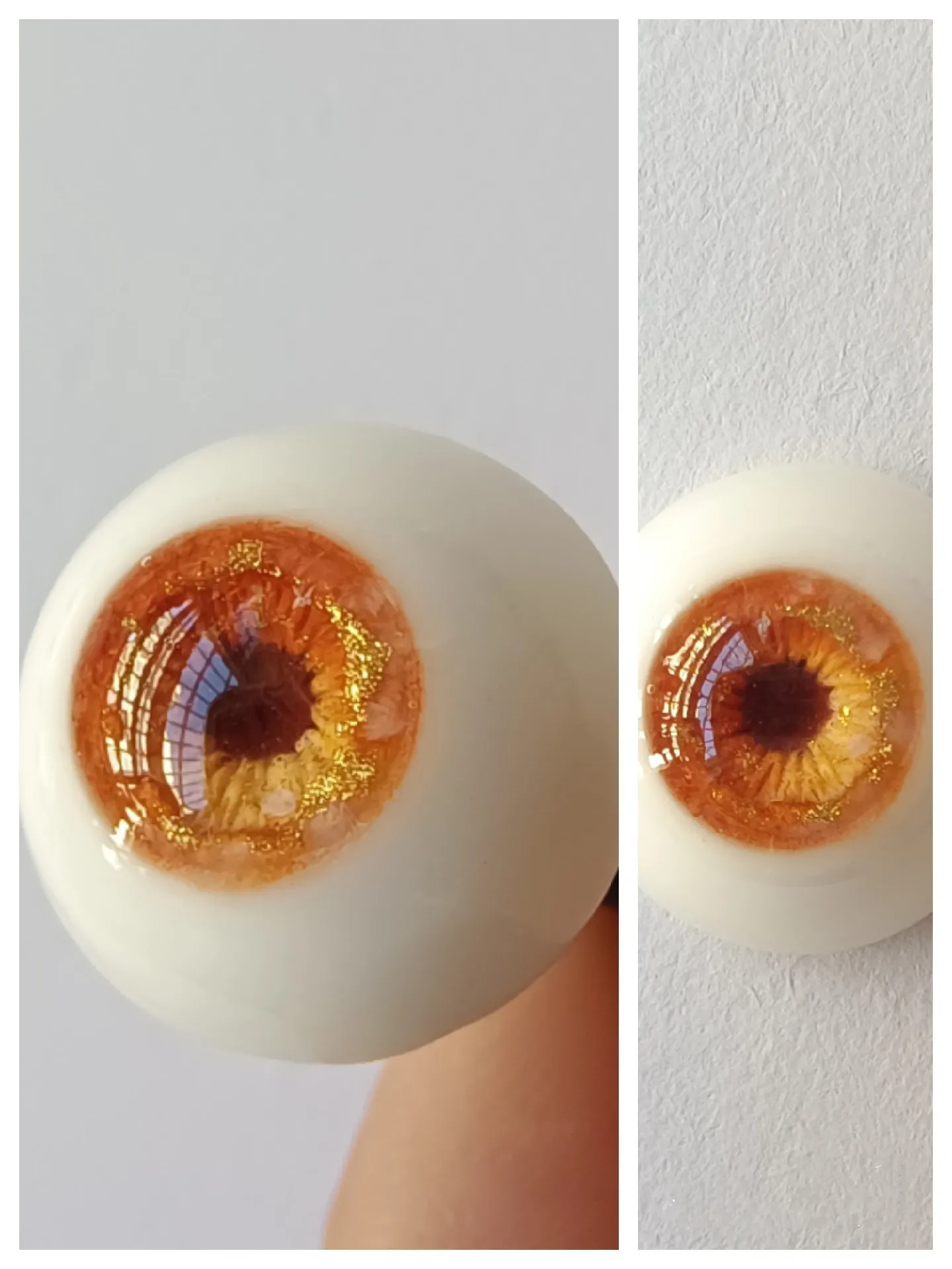 Eyes For Toys 14mm BJD SD Doll Plaster Safe Eyeball “Sunset Afterglow”1 pair